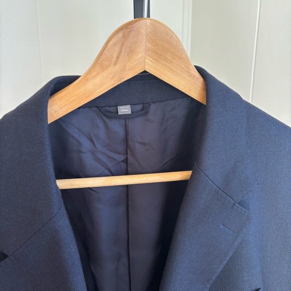 Bonobos Mens 54L Blue Wool Blend Sport Coat Lanificio Comero Standard Fit Blazer